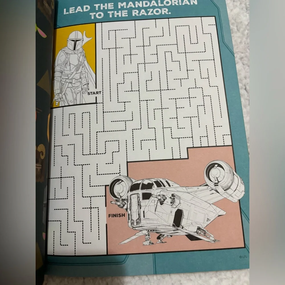 NWT Star Wars Mandalorian Kids Coloring & Activity Book